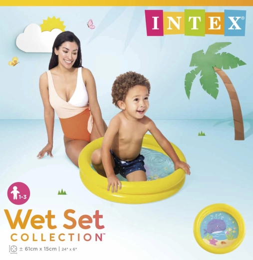 Piepūšams bērnu baseiniņš 61 × 15 cm INtex My First Pool