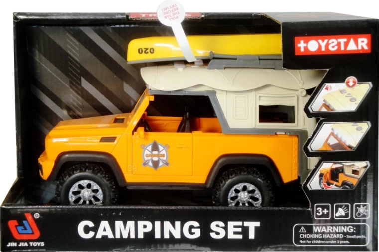 Off-road car with kayak on the roof – battery-powered toy