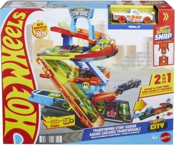 Hot Wheels City kaskadieru garāža, 3 stāvu stāvvieta