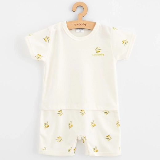 Summer baby wrap romper from organic cotton New Baby Olives