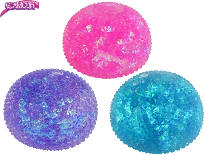 Glamour Crystal Stretch Anti-Stress Ball Sugar 10 cm (6 pcs)
