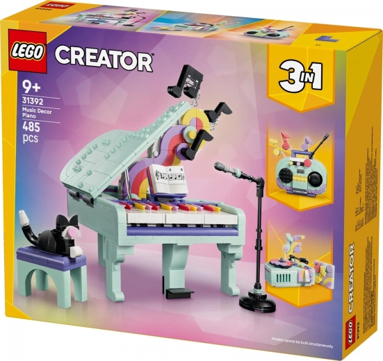 3-in-1: piano, boombox or turntable