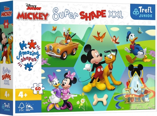 Children's jigsaw puzzle 60 pieces XXL Super Shape – MICKEY MOUSE
