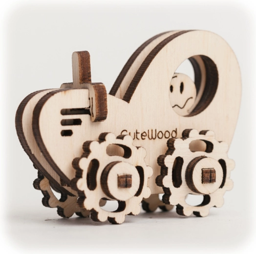 CuteWood koka 3D puzle traktors