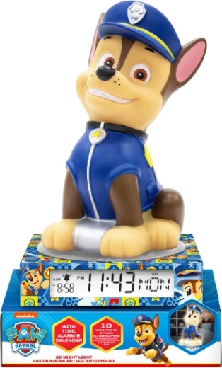 Nakts lampiņa ar modinātāju un kalendāru PAW PATROL – 3D tēls