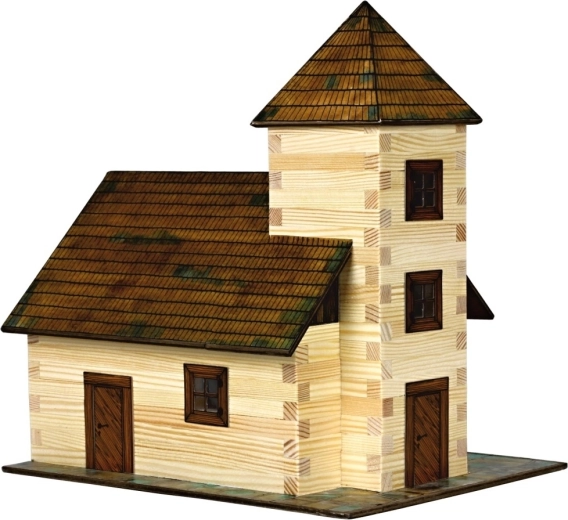 Walachia Wooden Glue-Together Church Building Kit