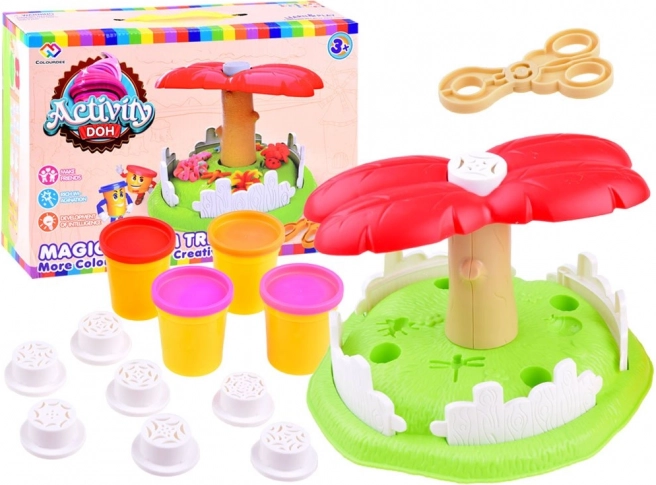 Plastilīna koka formas izspiešanas komplekts