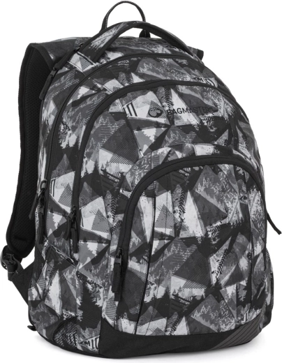 Bagmaster studentu mugursoma Lincoln 26 A melnbalta