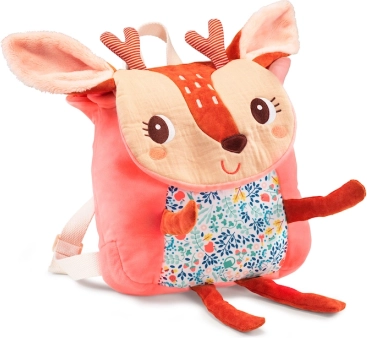 Soft children's backpack fawn STELLA – Lilliputiens