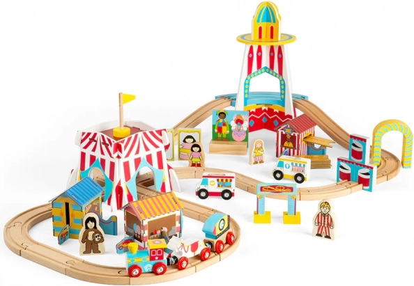 Wooden Railway Amusement Funfair