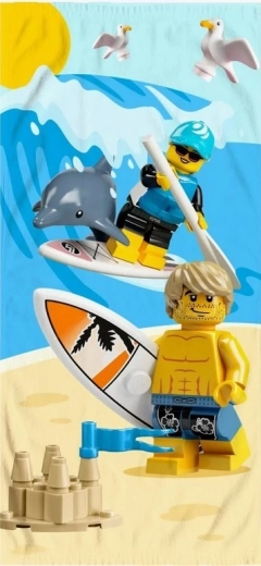 LEGO pludmales dvielis 150 × 70 cm