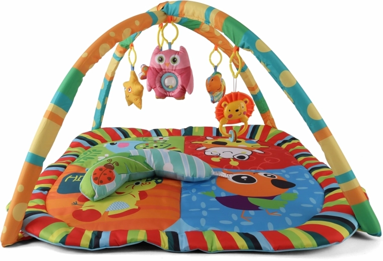 Tummy time pillow included in the package