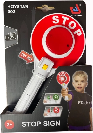 Policijas apstāšanās signāls ar gaismu