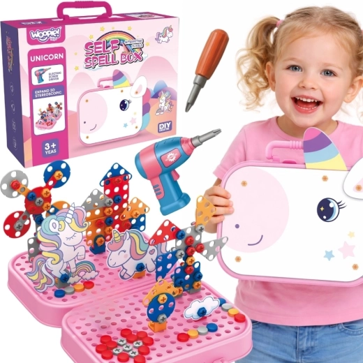 Woopie 3D Screw Construction Set Unicorn