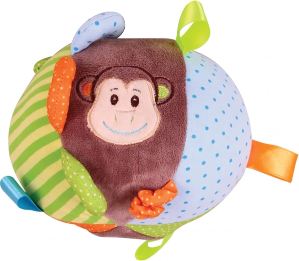 Bigjigs Baby tekstila aktivitāšu bumba pērtiķītis Cheeky