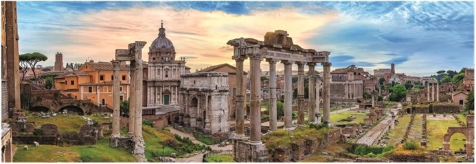 Clementoni panoramic puzzle 1000 pieces Rome – Roman Forum at sunset (High Quality Collection)