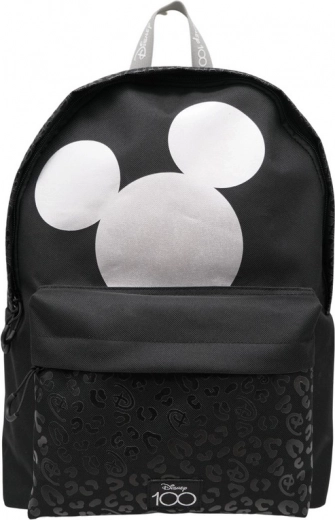 Stilīga melna mugursoma ar Mickey Mouse motīvu