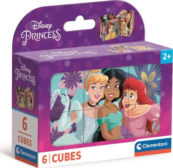 Attēlu klucīši Disney princeses – 6 klucīši