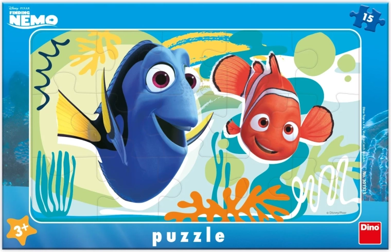 Dino bērnu puzle NEMO UN DORI 15 gabaliņi