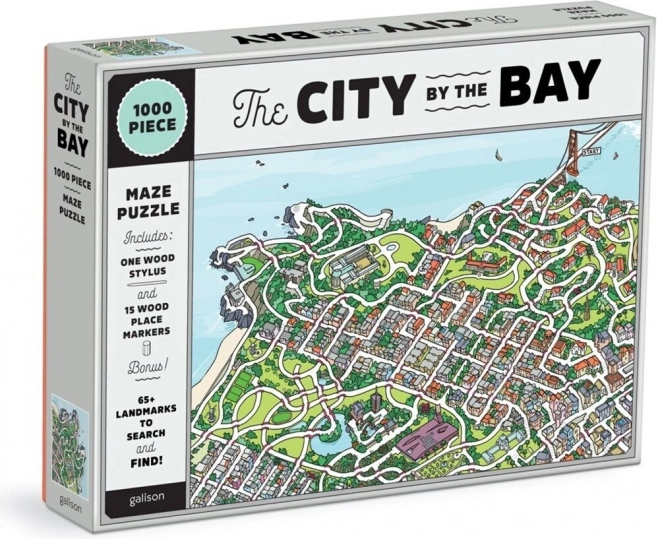 Galison puzle Pilsēta Sanfrancisko līcī 2v1, 1000 gab.
