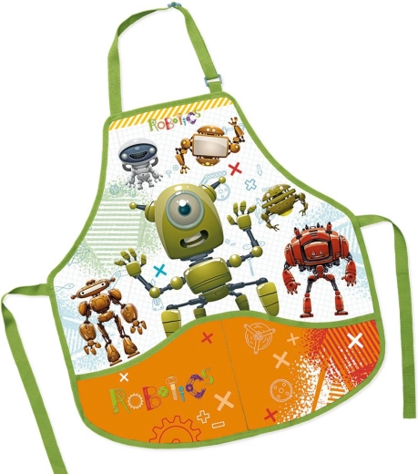 Bērnu darba priekšauts Roboti 50 × 55 cm - 1 gab.