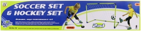 Futbola un hokeja vārti 2v1 bērniem