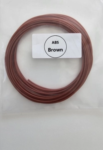 ABS brūns filaments 1,75 mm – parauga garums 15 m