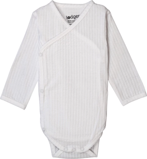 Lodger breathable long-sleeve bodysuit seersucker cloud dancer 62