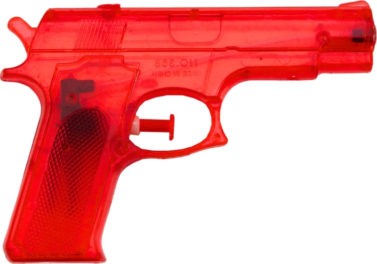Maza plastmasas ūdens pistole sarkana 15 × 10,5 cm