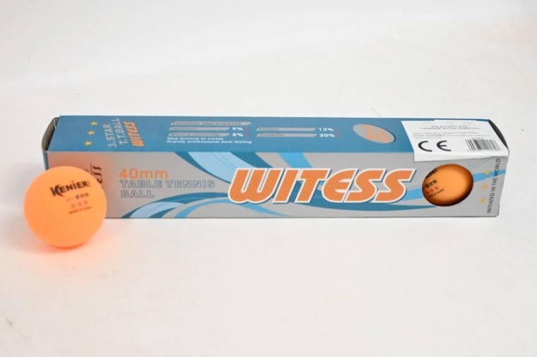 Oranžas bumbiņas galda tenisam (pingpongam) 6 gab.