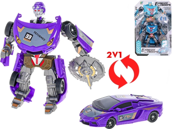 Transformējoša automašīna par robotu 15–16 cm bērniem