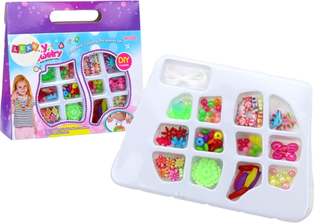 Creative Set of Colorful Beads for Jewelry Making