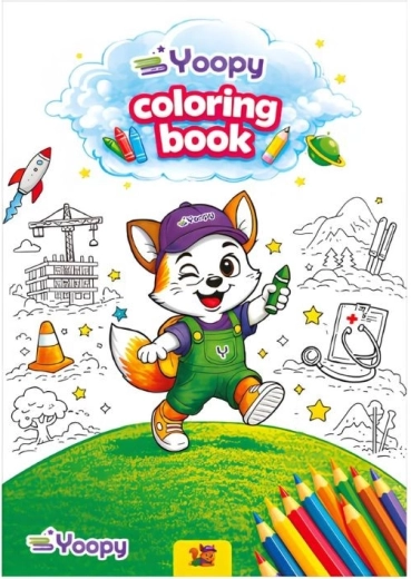 Yoopy Coloring Book in English (16 pages)