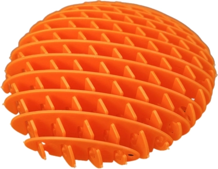 Pretstresa fidget rotaļlieta oranža 10 cm