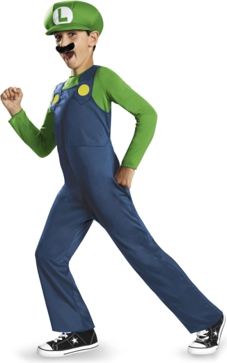 Bērnu kostīms Luigi (Super Mario) 7–8 gadi