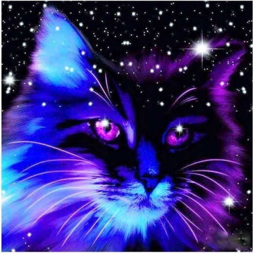 Diamond Painting Constellation Cat 30 × 40 cm