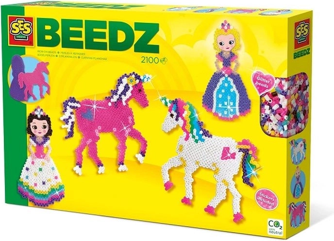 Ses Creative Beedz gludināmās pērlītes – princeses un vienradži