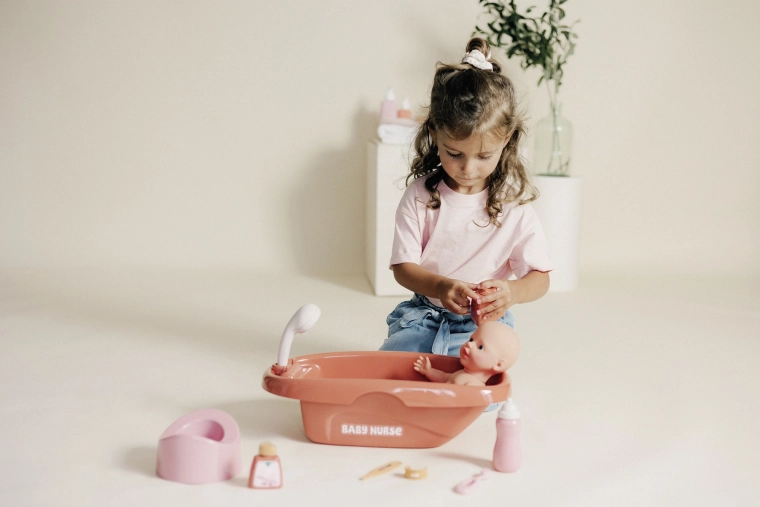 Reālistiska peldināšana ar dušu