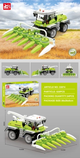 Combine Harvester Building Set – 520 Pieces