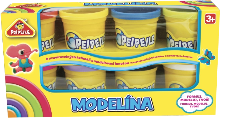Modelējamā masa – 8 krāsu komplekts