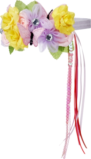 Danae children's fairy costume with cape, headband and wand, 5–7 years