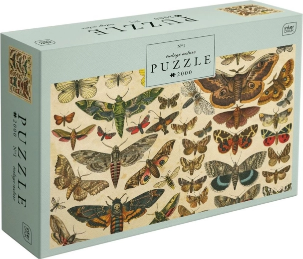Puzzle Vintage Nature: Tauriņi, 2000 detaļas
