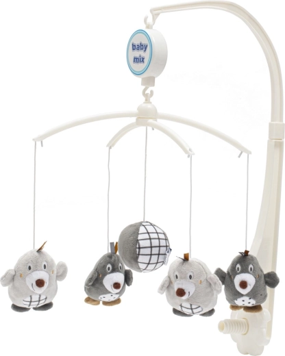 Karuselis virs gultiņas BABY MIX Kurmītis pelēks