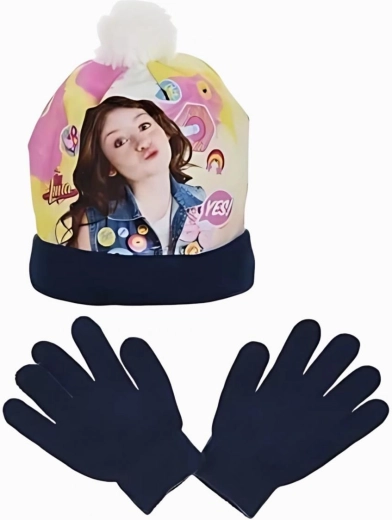 Soy Luna adīta cepure un cimdi