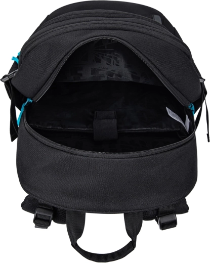 3 compartments, organizer and pocket for a 15" laptop