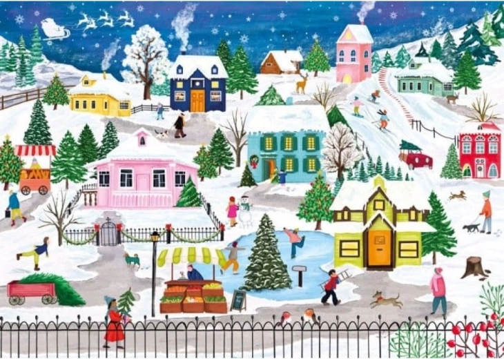 Puzzle Snowy City 1000 Pieces