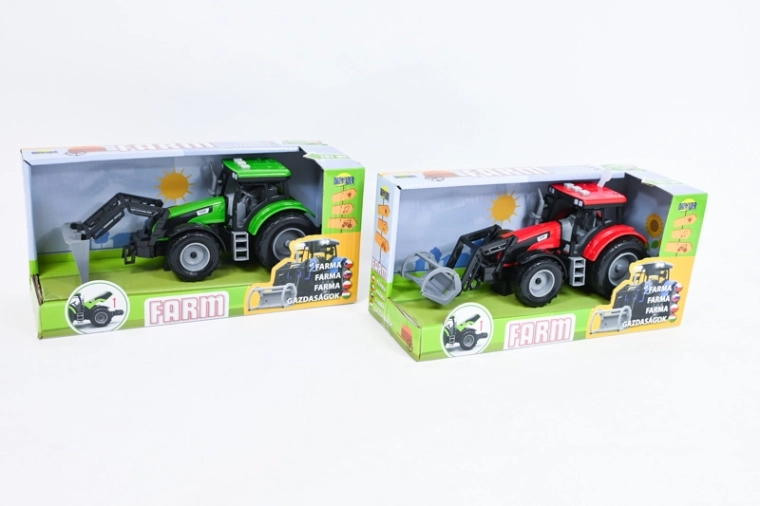 Tractor with sounds in a box