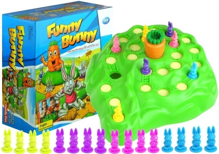 Ģimenes spēle Funny Bunny – sacensības par burkānu