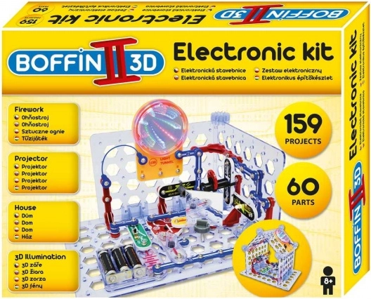 Boffin II 3D elektroniskā konstruktors ar 3D efektiem un projektoru