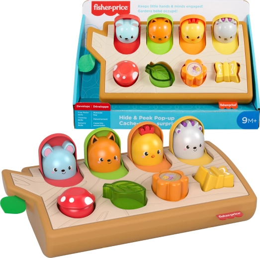 Fisher-Price Izlecējošie dzīvnieciņi — motorikas rotaļlieta mazuļiem